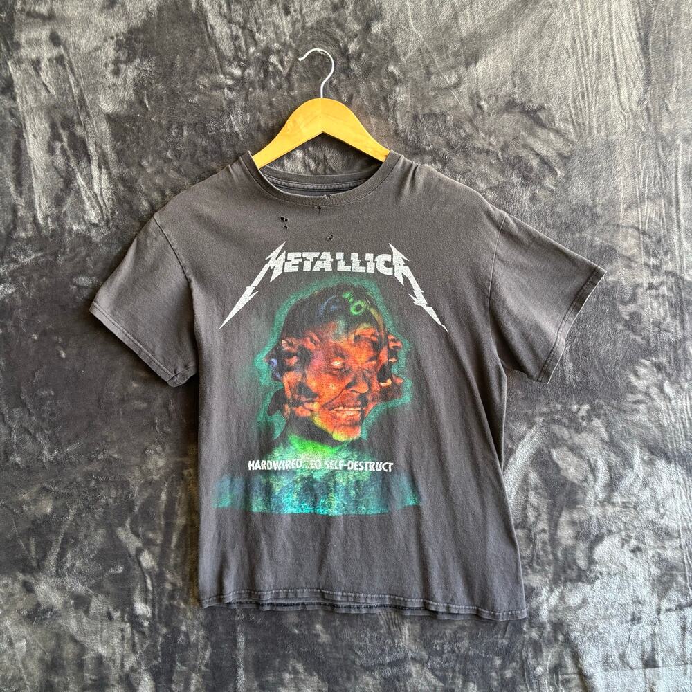 Metallica Band Graphic T-Shirt Size Medium Black